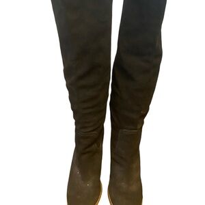 Coach Effie Pull On Suede heeled boots